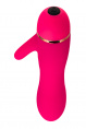Вибратор с клиторальным стимулятором A-Toys by TOYFA Liby , силикон, розовый, 15 см