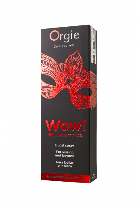 Оральный спрей с охлаждающим эффектом ORGIE WOW! Strawberry ice, клубничный лед, 10 мл