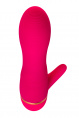 Вибратор с клиторальным стимулятором A-Toys by TOYFA Liby , силикон, розовый, 15 см