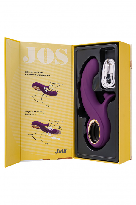 Виброкролик с функцией Up&Down JOS Julli, силикон, фиолетовый, 20,5 см